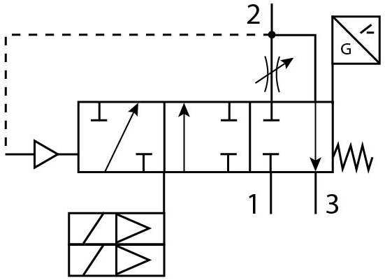 Изображение товара Клапан плавного пуска/быстрого выхлопа Festo MS6-SV-1/2-E-10V24-SO-AG