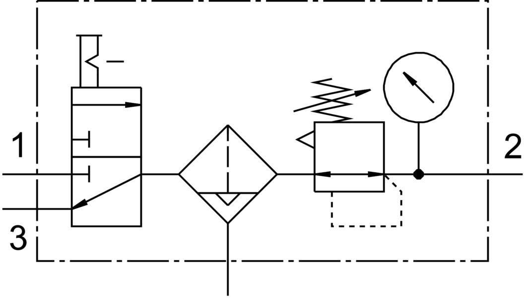 Изображение товара Блок подготовки воздуха Festo LFR-1/2-D-MIDI-KC-A